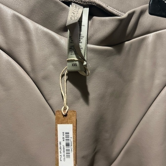 Skims Faux Leather Boot Cut Pants - Picture 2 of 4